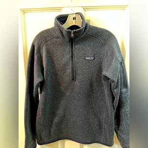 Patagonia Better Sweater Fleece Jacket 1/4
Zip Blue womens medium